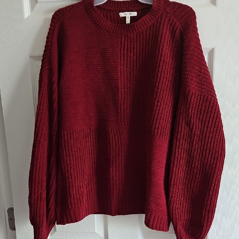 Maurices Red Crew Neck Sweater